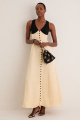 Buttercream Row Row Row Your Buttons Dress