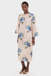 Rose Blue Seraphina Sequin Midi Dress