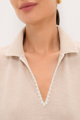 Sandstone Pique Melissa Mini Dress