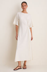 Buttercream Jersey Lisette Midi Dress