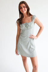 Gingham Fit & Flare Mini Dress