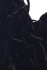 Extended Sizes Lace Up Back Velvet Dress