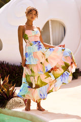 Endless Wishes Maxi Dress - Green Multi