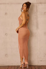 Last Dance Midi Dress - Mocha