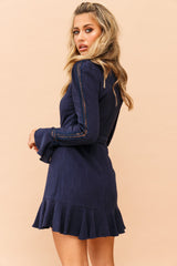 Saddle Up Dress - Navy