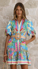 Celene Mini Dress - Tropical Rio