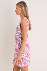 Rosewood Floral Leo Mini Dress