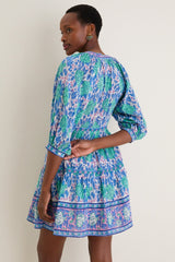 Green Navy Clara Mini Dress