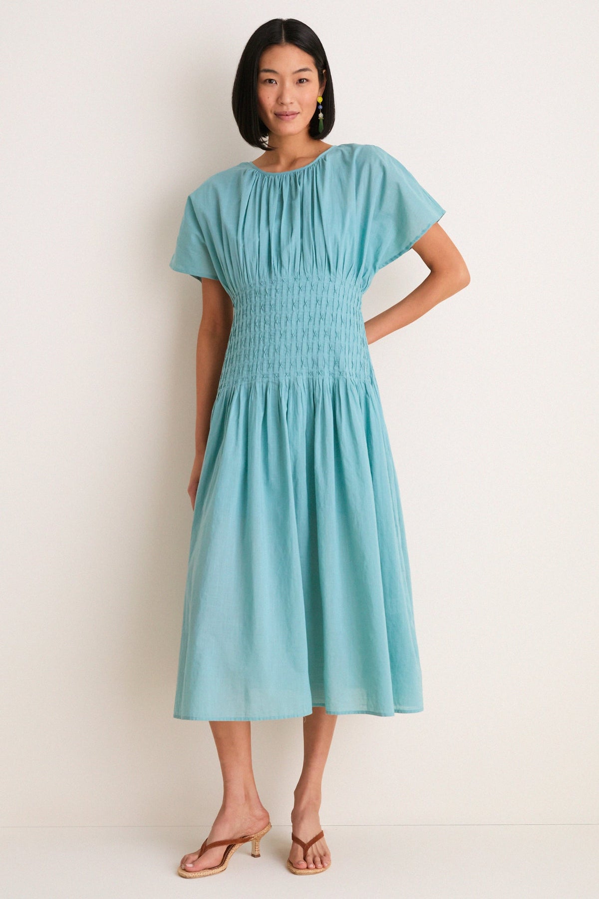 Blue Violet Ramie Dress