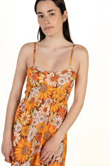 Padded Cup Floral Mini Dress