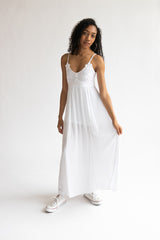 Flower Crochet Top Maxi Dress
