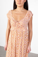 White Sunflower Rayon Maxi Dress