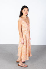 White Sunflower Rayon Maxi Dress