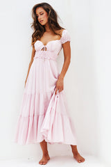 Bohemian Dreams Maxi Dress - Blush