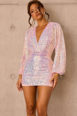 Champagne Moments Mini Dress - Multi
